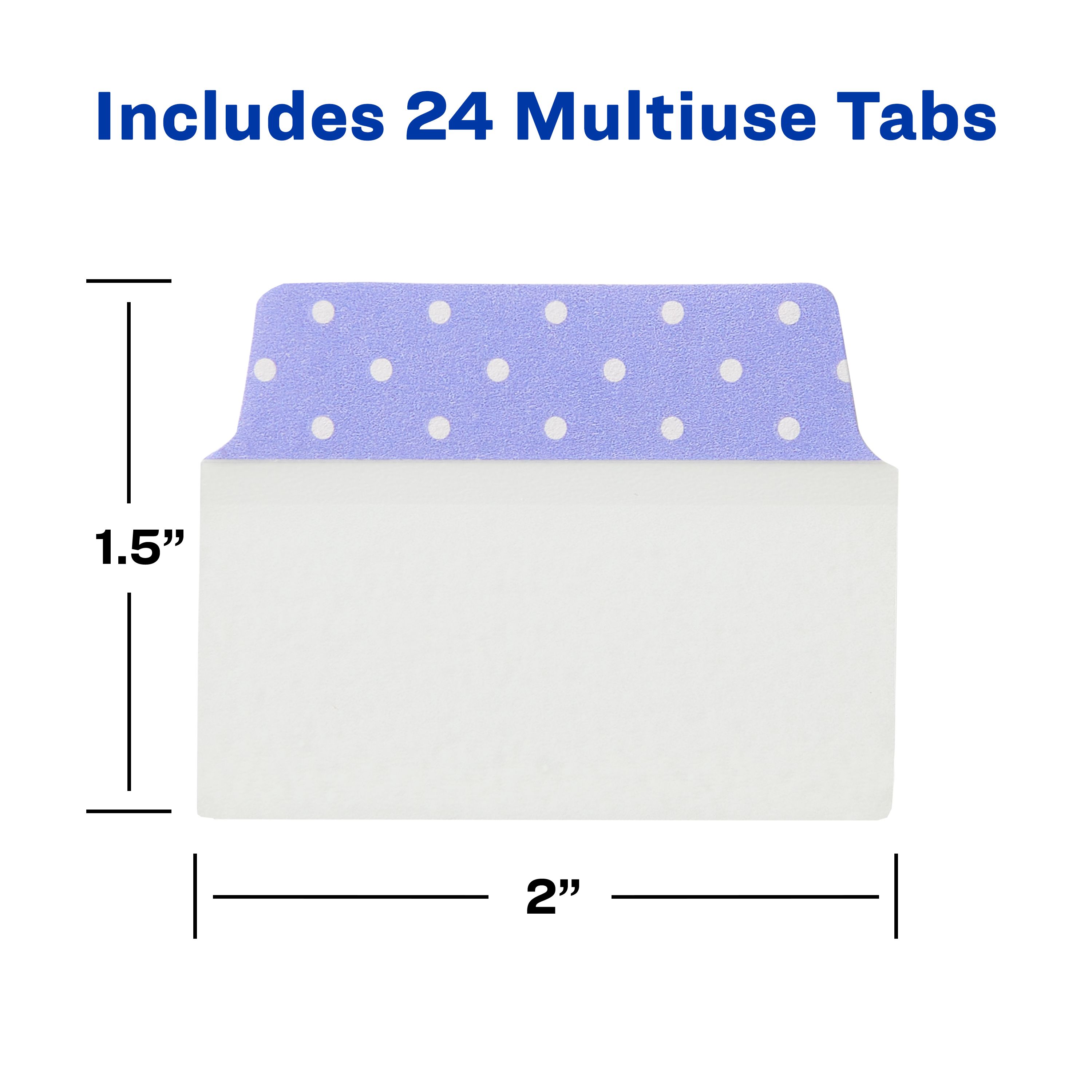 Ultra Tabs®, Dots, 24 Multiuse Tabs, 2